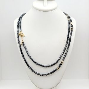 David Yurman Osetra Tweejoux Necklace with Hematine, Black Onyx and 18K Gold